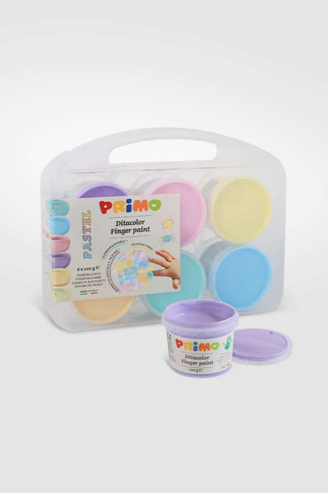 Primo Finger Paint Pastel Special 6 Colours