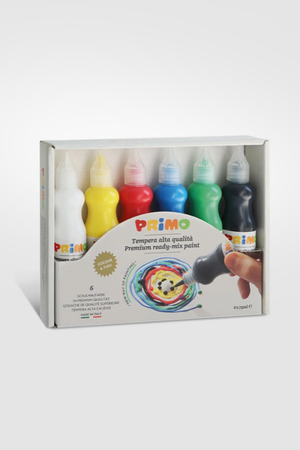 Primo Premium Ready-Mix Poster Paint 6 Colours