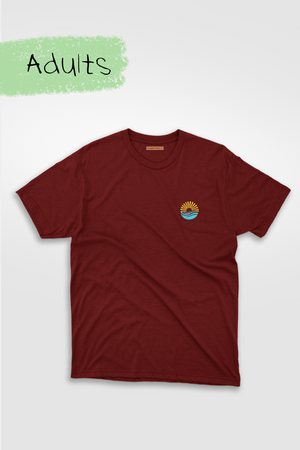 Tshirt Wellbeing Big Dreams Unisex Maroon