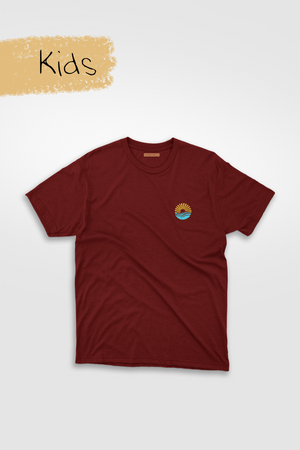 Kids Unisex Maroon Big Dreams Tshirt