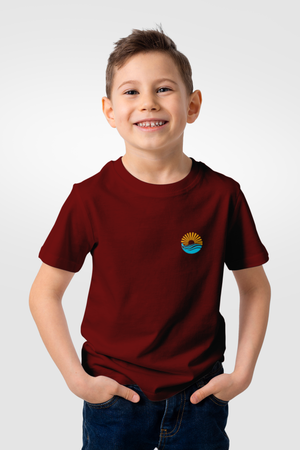 Kids Unisex Maroon Big Dreams Tshirt