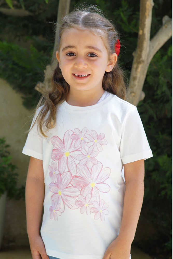 Pretty Pink Flowers - Kids Tshirt