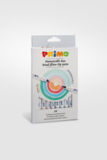 Primo Dual Fibre-Tip Pens 10 Dual Tip