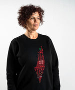 Black Boqaa Adults sweater Palestine