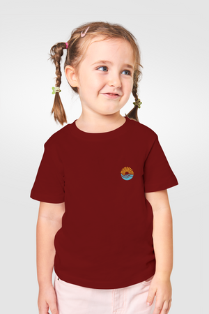 Kids Unisex Maroon Big Dreams Tshirt