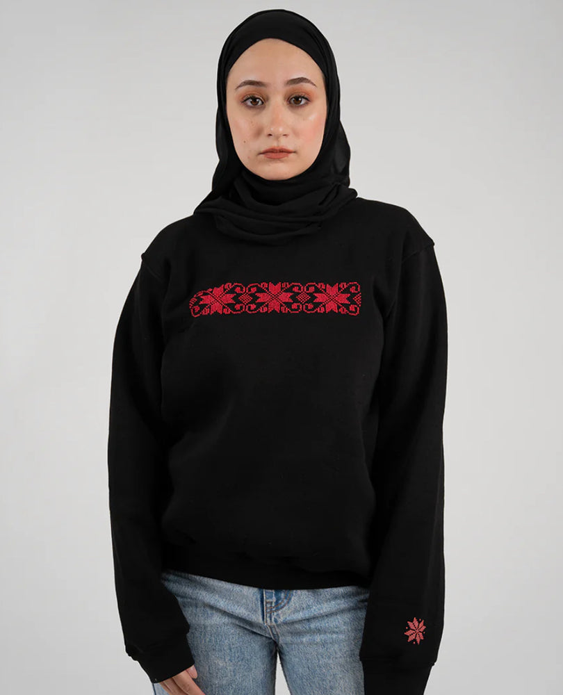Black Boqaa Adults Tareeq Al- Nojom sweatshirt (The Starry Road)