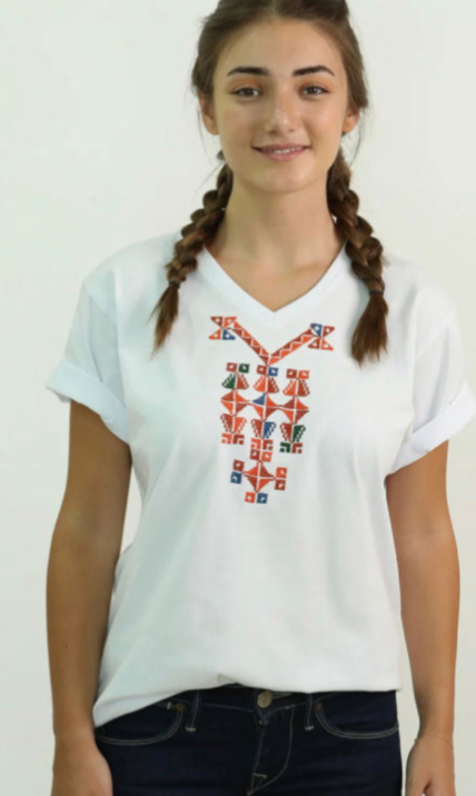 Ramz White Short Sleeve T.Shirt Pendent Orange XL