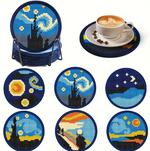 Van Gogh Cross Stitch Embroidery Coaster