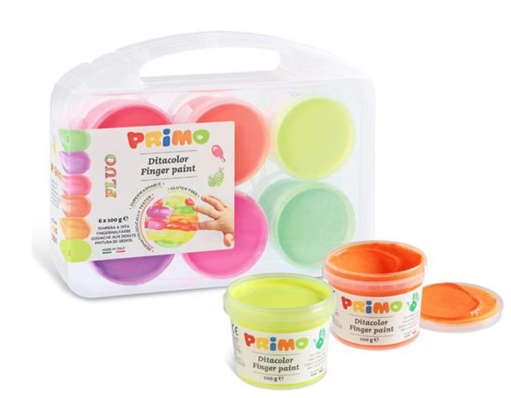 Primo Finger Paint Fluo Special 6 Colours