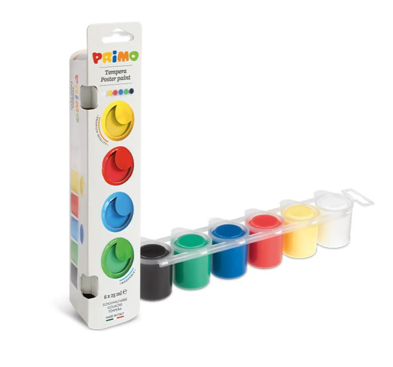 Primo Premium Ready-mix poster paint 6 colours