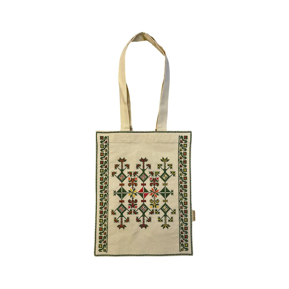 Sarwa Tote Bag "Jaffa Flames Green"