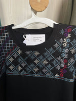 Ramz Black Long Sleeve Earrings & Stairs M