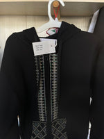 Ramz Black Hoodie Zip up Bald Trees - Tahini Medium