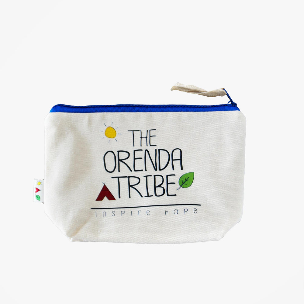 cotton canvas pouch with turtle