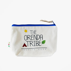 cotton canvas pouch with turtle