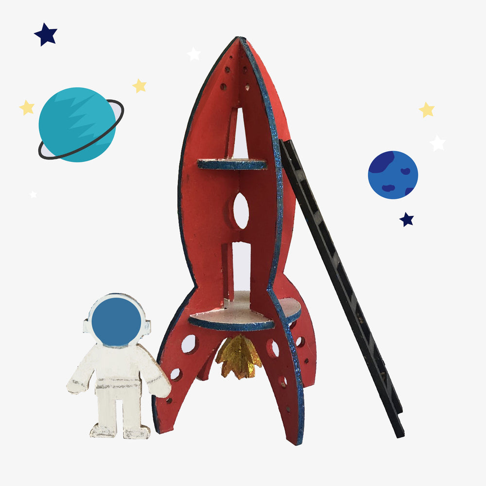 
                
                    Load image into Gallery viewer, space and rocket kids do-it-yourself (DIY) arts and crafts
                
            